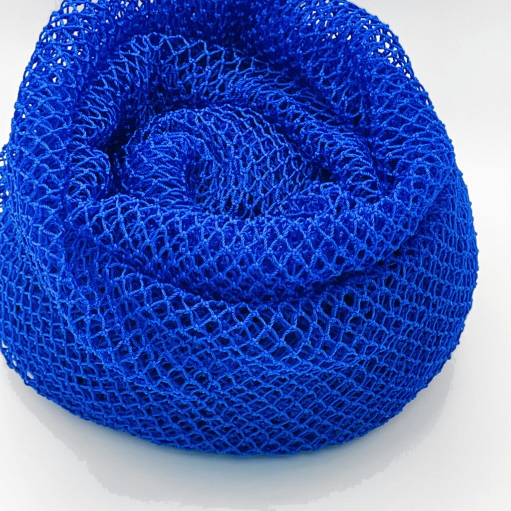 Dark blue sapo sponge, African net sponge, natural exfoliating scrubber
